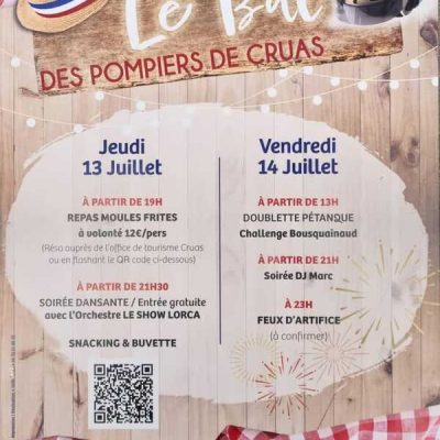 Bal des pompiers de Cruas